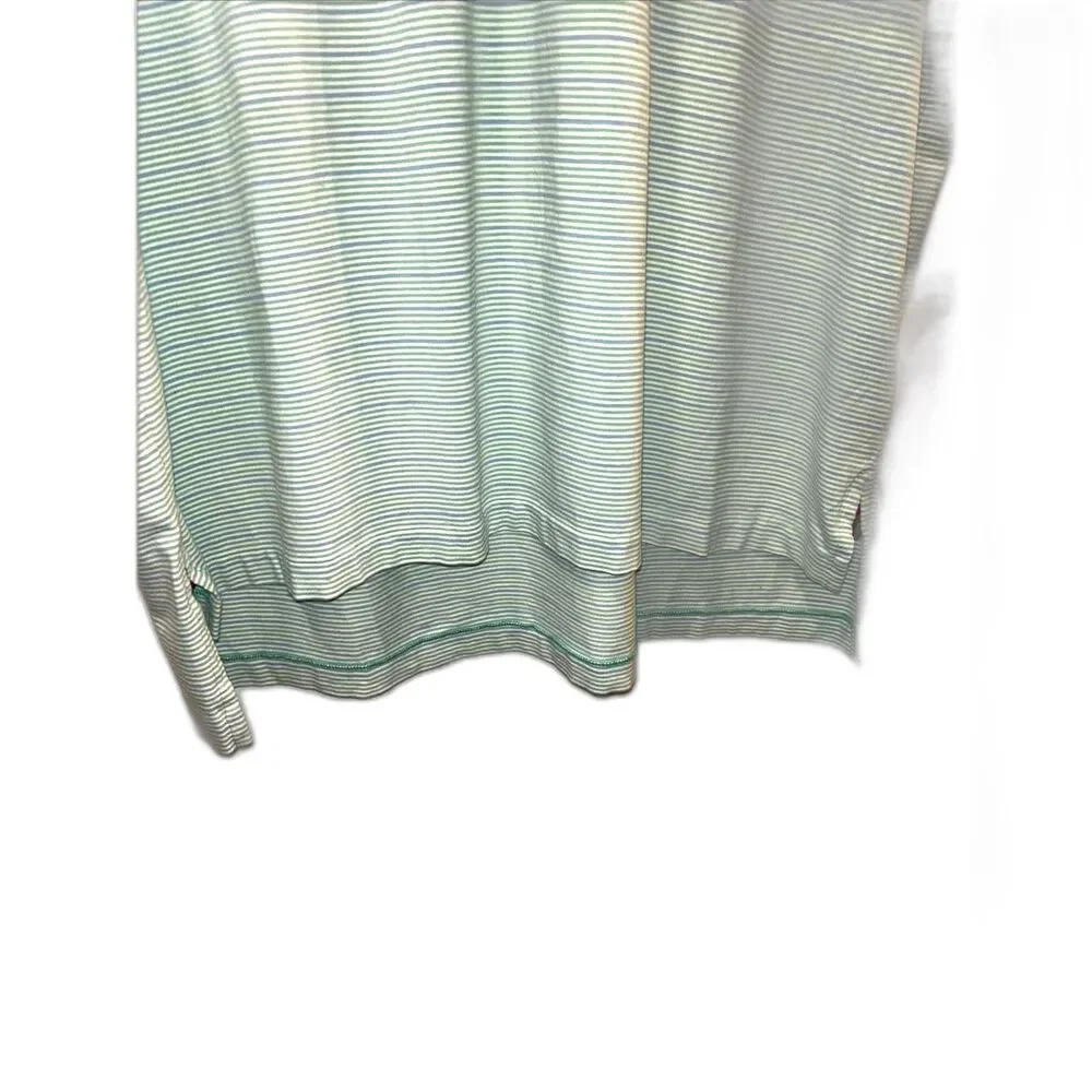 Ralph Lauren POLO GOLF Green /Gray Striped Shirt Size XL Gently Used